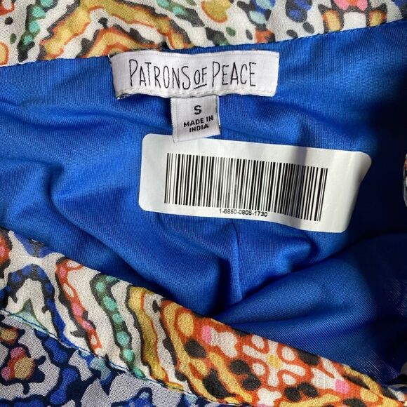 Patrons Of Peace High Low Boho Skirt Aztec Size Small - Picture 5 of 6